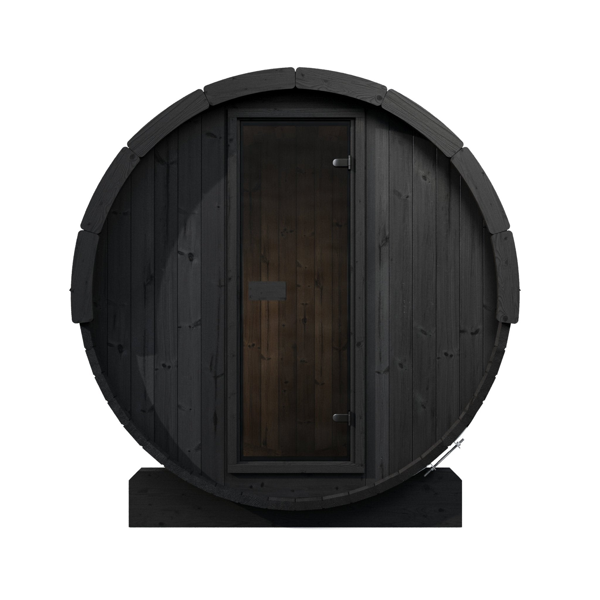 SaunaLife E6B 3 Person Outdoor Barrel Sauna – Black - NW Immersion