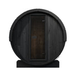 SaunaLife E6B 3 Person Outdoor Barrel Sauna – Black - NW Immersion