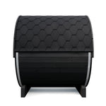 SaunaLife E7GB 4 Person Outdoor Barrel Sauna with Glass Front – Black - NW Immersion