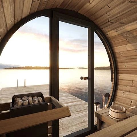 SaunaLife EE6G 4 Person ERGO Barrel Sauna - NW Immersion