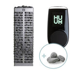 SaunaLife EE8G Luxury Outdoor Barrel Sauna – 6 Person Glass Front - NW Immersion