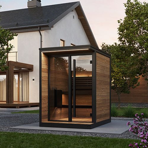 SaunaLife GL4 Garden Luxury 4-Person Outdoor Sauna - NW Immersion