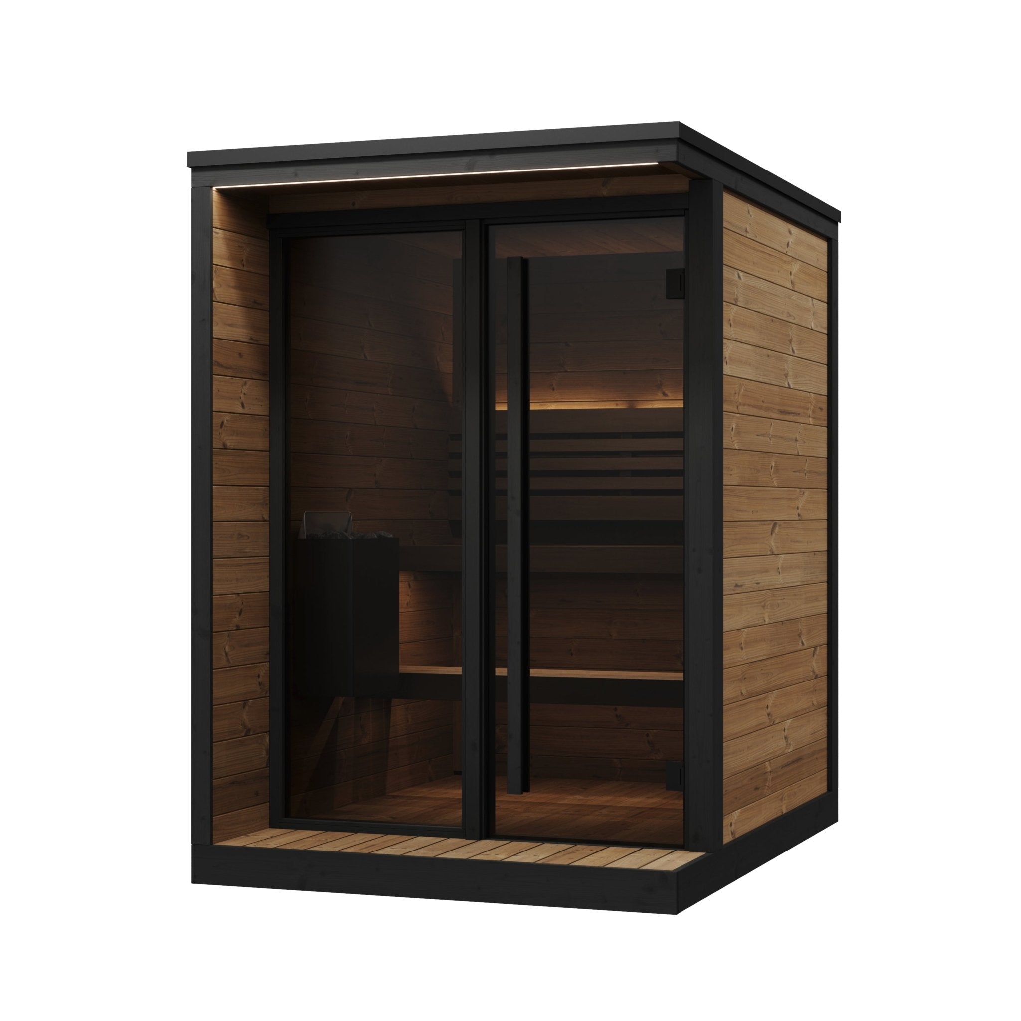 SaunaLife GL4 Garden Luxury 4-Person Outdoor Sauna - NW Immersion