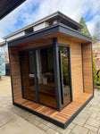 SaunaLife GL6 6 Person Garden Luxury Outdoor Sauna Kit - NW Immersion
