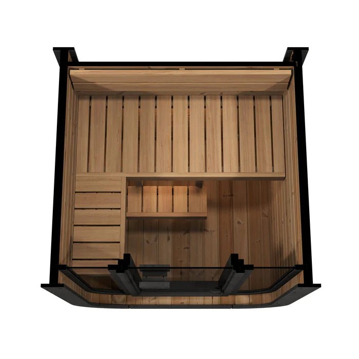 SaunaLife Model CL3G 1 - 2 Person Cube Series Outdoor Sauna Kit - NW Immersion