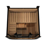 SaunaLife Model CL3G 1 - 2 Person Cube Series Outdoor Sauna Kit - NW Immersion