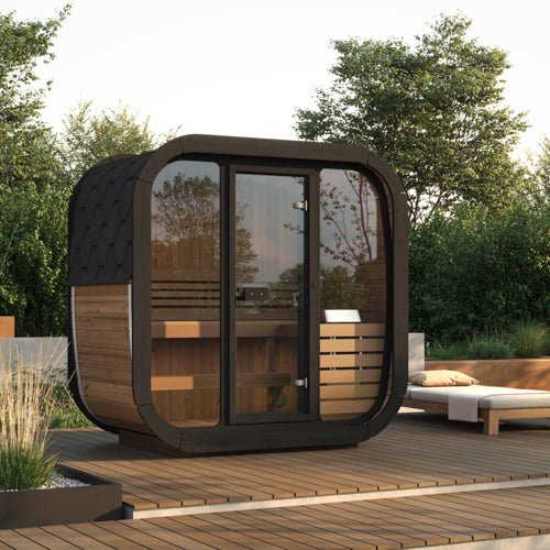 SaunaLife Model CL4G 3 - Person Cube Series Outdoor Sauna Kit - NW Immersion