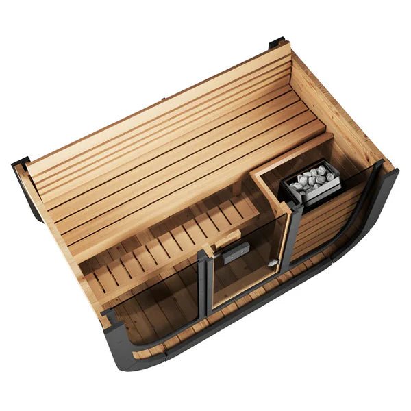SaunaLife Model CL4G 3 - Person Cube Series Outdoor Sauna Kit - NW Immersion