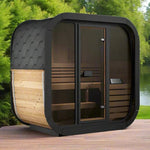SaunaLife Model CL4G 3 - Person Cube Series Outdoor Sauna Kit - NW Immersion