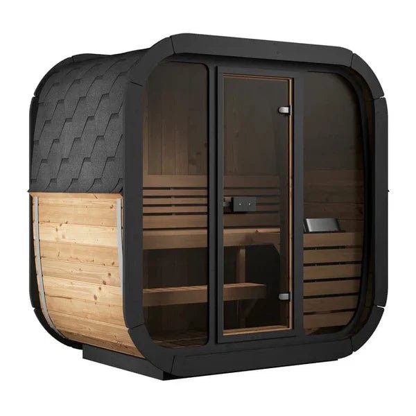 SaunaLife Model CL4G 3 - Person Cube Series Outdoor Sauna Kit - NW Immersion