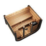 SaunaLife Model CL5G 4 Person Cube Series Outdoor Sauna Kit - NW Immersion