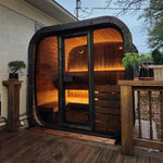 SaunaLife Model CL5G 4 Person Cube Series Outdoor Sauna Kit - NW Immersion