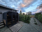 SaunaLife Model CL5G 4 Person Cube Series Outdoor Sauna Kit - NW Immersion