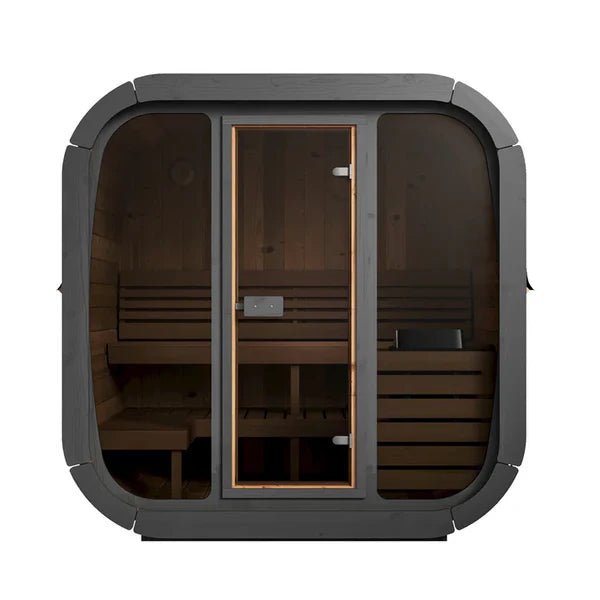 SaunaLife Model CL5G 4 Person Cube Series Outdoor Sauna Kit - NW Immersion