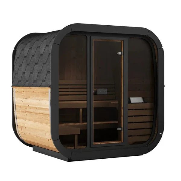 SaunaLife Model CL5G 4 Person Cube Series Outdoor Sauna Kit - NW Immersion