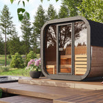 SaunaLife Model CL5G 4 Person Cube Series Outdoor Sauna Kit - NW Immersion