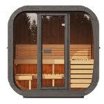 SaunaLife Model CL5G 4 Person Cube Series Outdoor Sauna Kit - NW Immersion