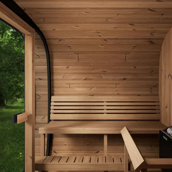 SaunaLife Model CL7G 6 Person Cube Series Outdoor Sauna Kit - NW Immersion