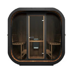 SaunaLife Model CL7G 6 Person Cube Series Outdoor Sauna Kit - NW Immersion