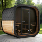 SaunaLife Model CL7G 6 Person Cube Series Outdoor Sauna Kit - NW Immersion