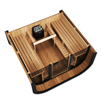 SaunaLife Model CL7G 6 Person Cube Series Outdoor Sauna Kit - NW Immersion