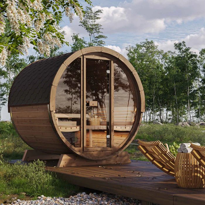 SaunaLife Model E7 Sauna Barrel, 4 - Person - NW Immersion