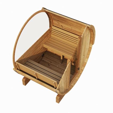 SaunaLife Model E8W Sauna Barrel - Window, 6 - Person - NW Immersion
