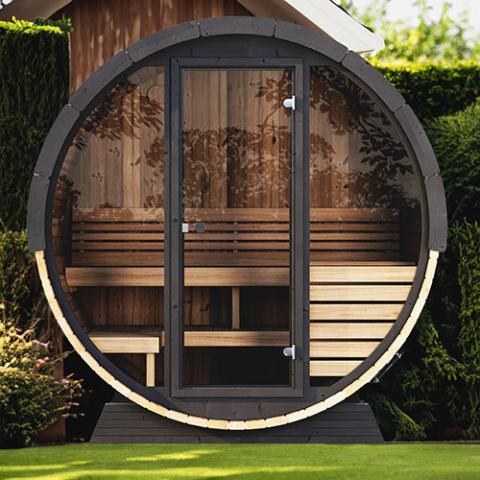 SaunaLife Model EE6G Sauna Barrel, 4 - Person - NW Immersion