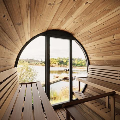 SaunaLife Model EE8G Sauna Barrel, 6 - Person - NW Immersion