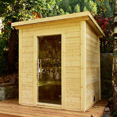 SaunaLife G2: Spacious 4-Person Sauna - NW Immersion- front view