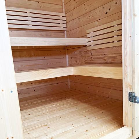 SaunaLife G2: Spacious 4-Person Sauna - NW Immersion- bench configuration picture