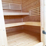 SaunaLife G2: Spacious 4-Person Sauna - NW Immersion- bench configuration picture