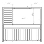 SaunaLife G2: Spacious 4-Person Sauna - NW Immersion-measurements