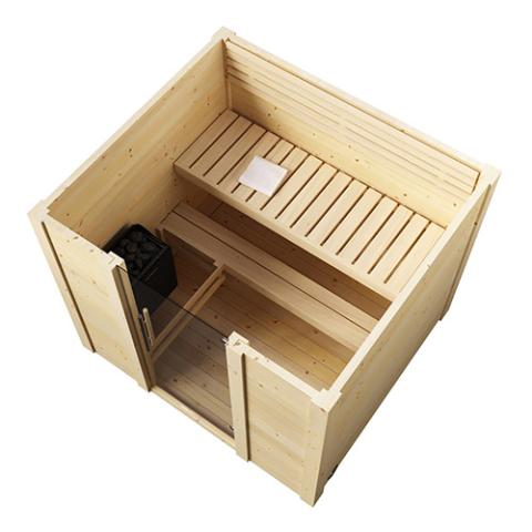 SaunaLife G2: Spacious 4-Person Sauna - NW Immersion- configuration