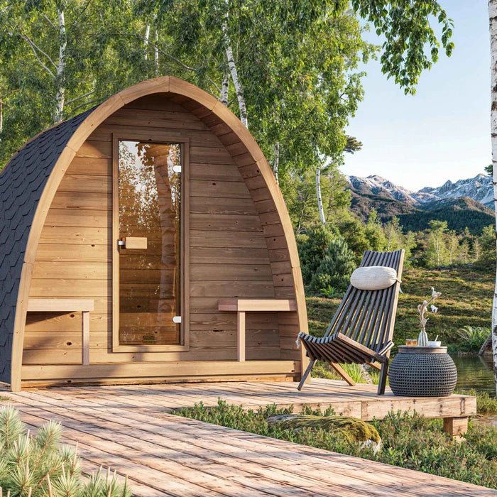 SaunaLife Model G3 Outdoor Home Sauna Kit, Up to 4 persons - NW Immersion