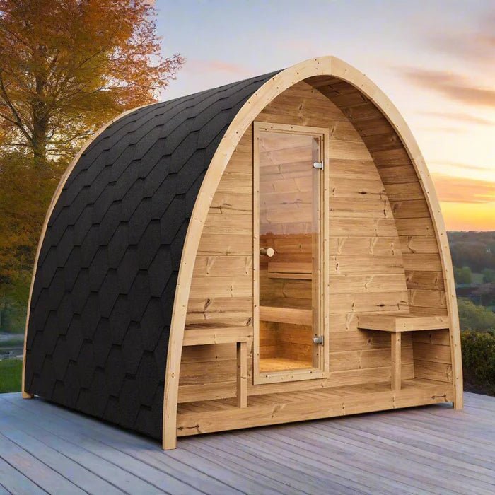 SaunaLife Model G3 Outdoor Home Sauna Kit, Up to 4 persons - NW Immersion
