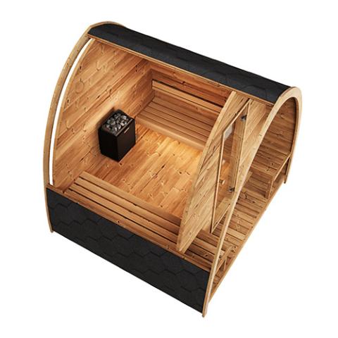 SaunaLife Model G3 Outdoor Home Sauna Kit, Up to 4 persons - NW Immersion