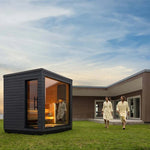 SaunaLife Model G6 Pre - Assembled Outdoor Home Sauna, Up to 5 Person - NW Immersion