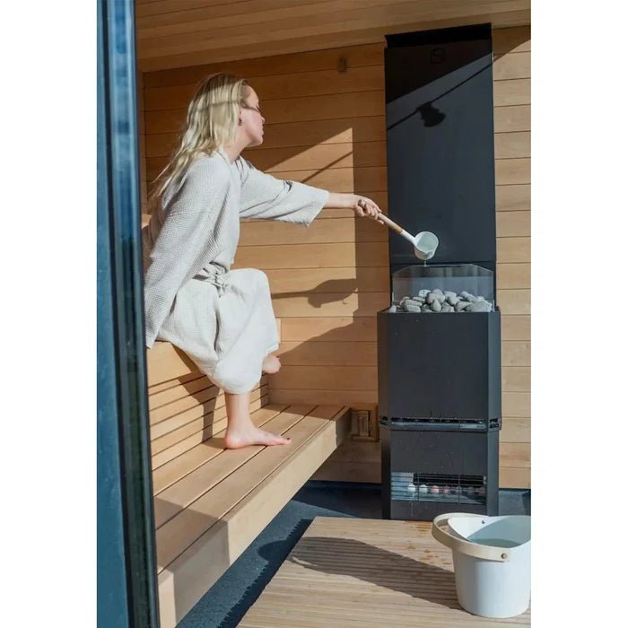 SaunaLife Model G6 Pre - Assembled Outdoor Home Sauna, Up to 5 Person - NW Immersion