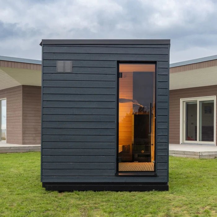 SaunaLife Model G6 Pre - Assembled Outdoor Home Sauna, Up to 5 Person - NW Immersion