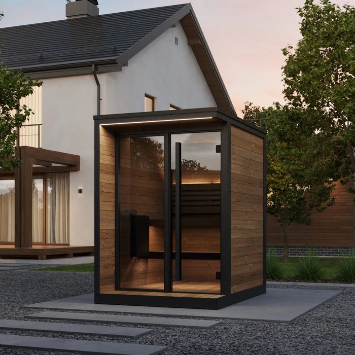SaunaLife Model GL4 4 Person Garden Luxury Series Outdoor Sauna Kit — product photo (2)
