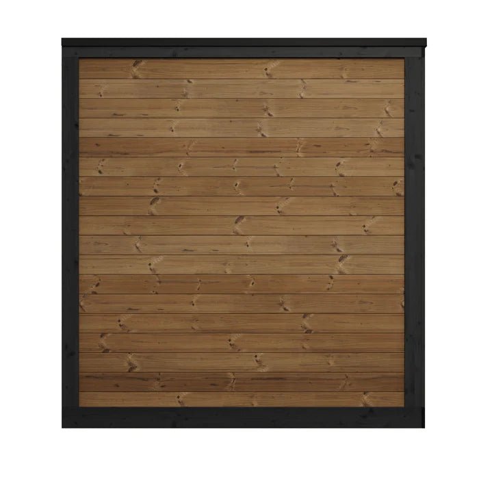 SaunaLife Model GL4 4 Person Garden Luxury Series Outdoor Sauna Kit — detail view