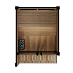 SaunaLife Model GL4 4 Person Garden Luxury Series Outdoor Sauna Kit — alternate angle view (3)