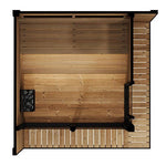 SaunaLife Model GL6 6 Person Garden Luxury Series Outdoor Sauna Kit — detail view (2)