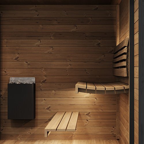SaunaLife Model GL6 6 Person Garden Luxury Series Outdoor Sauna Kit — product photo (2)