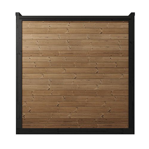SaunaLife Model GL6 6 Person Garden Luxury Series Outdoor Sauna Kit — shown in a finished setting