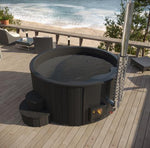 SaunaLife Model S4B Wood - Burning Hot Tub, Black - NW Immersion
