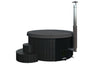 SaunaLife Model S4B Wood - Burning Hot Tub, Black - NW Immersion