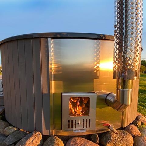 SaunaLife Model S4N Wood - Burning Hot Tub - NW Immersion