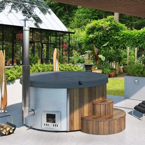 SaunaLife Model S4N Wood - Burning Hot Tub - NW Immersion